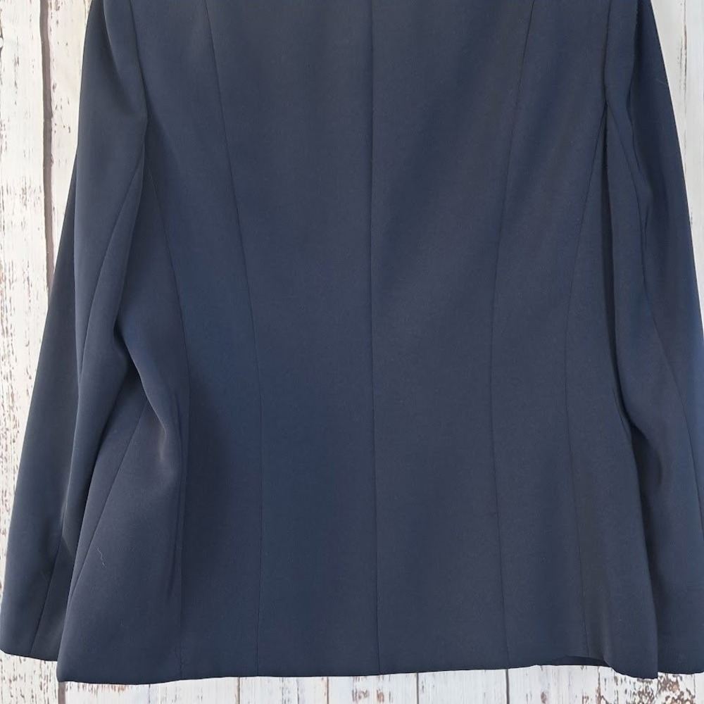 Vintage JACQUES VERT 12 Skirt‎ Suit Set Navy Blue Floral Embroidery Formal - Picture 4 of 9